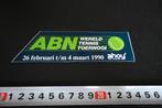 sticker Rotterdam AHOY 1990 ABN Tennis Toernooi, Ophalen, Zo goed als nieuw