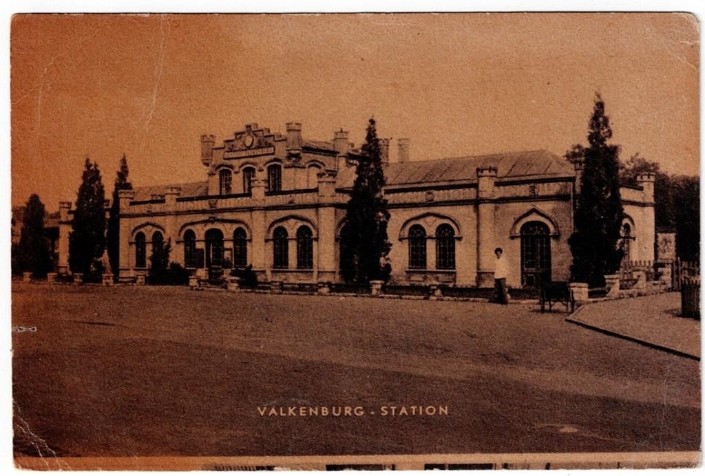 Valkenburg. Het Station gebouwd in 1853., Ophalen of Verzenden, Voor 1920, Ongelopen, Limburg