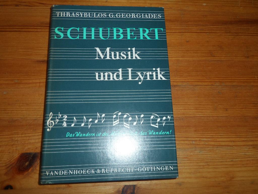 Schubert musik und lyrik - t. G. Georgiades, Boeken, Muziek, Ophalen of Verzenden, Zo goed als nieuw, Artiest