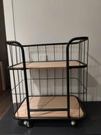 Verrijdbaar bijzettafeltje - 60x35x60 cm, Huis en Inrichting, Tafels | Bijzettafels, Ophalen, Gebruikt, 55 tot 75 cm, Rechthoekig