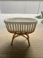 Rattan baby wieg met matras en afneembare bumper - Childhome, Kinderen en Baby's, Babywiegjes en Ledikanten, Ophalen, Zo goed als nieuw