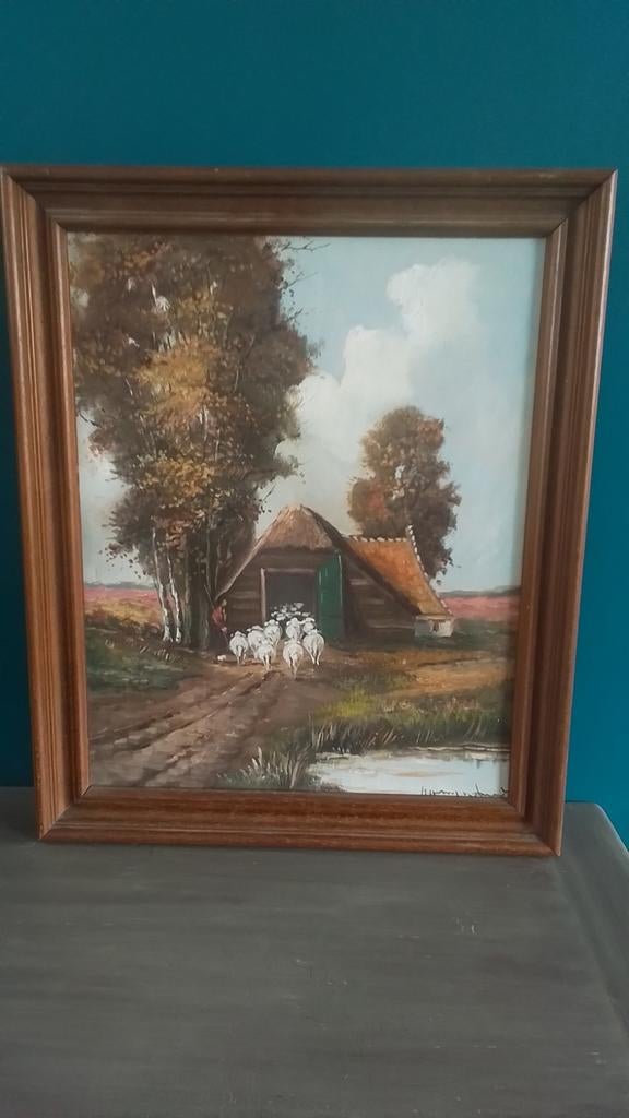 Oud schilderij, Antiek en Kunst, Kunst | Schilderijen | Klassiek, Ophalen of Verzenden