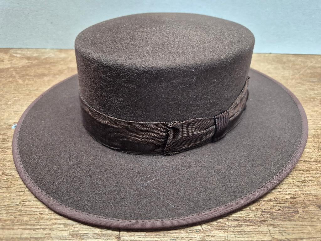 'Chamusca' Portugese vilten hoed, maat 57, Hoed, Chamusca, Ophalen of Verzenden, 57 cm (M, 7⅛ inch) of minder