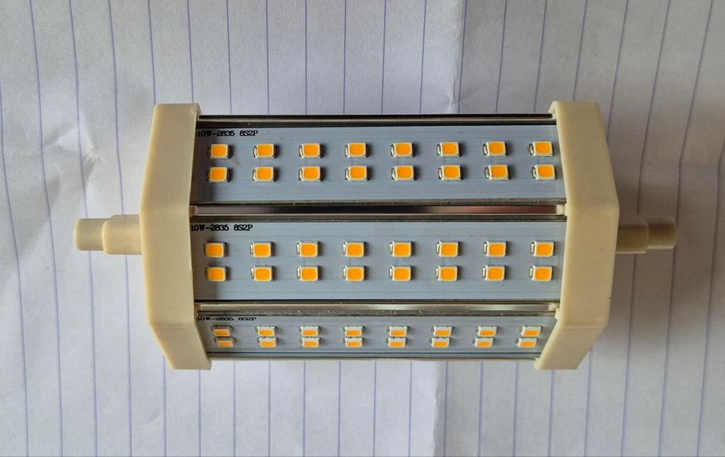 6x Staaflamp R7S LED  10W Warm Wit, Led-lamp, Minder dan 30 watt, Nieuw, E27 (groot)