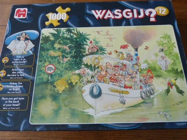 Wasgij nr 12 - Wat ziet Tarzan?, 1000 stukjes, Ophalen of Verzenden, 500 t/m 1500 stukjes, Zo goed als nieuw, Legpuzzel