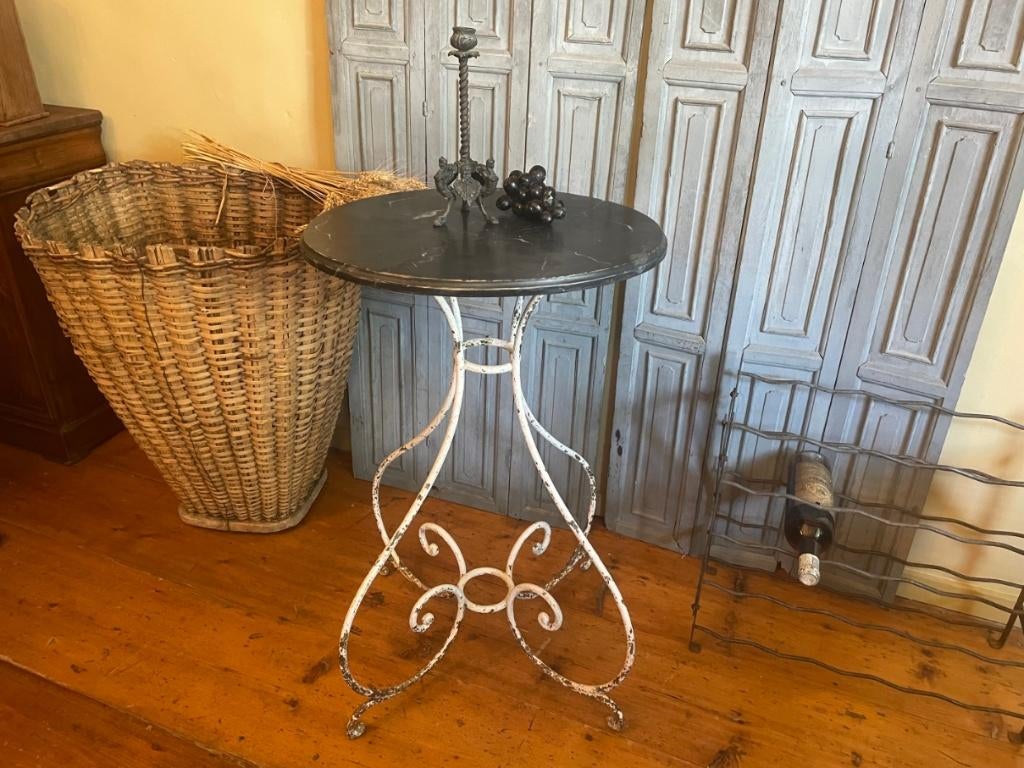 Tafel Bijzettafel Balkontafel Tuintafel art Nouveau 1890 Fr, Antiek en Kunst, Antiek | Meubels | Tafels, Ophalen of Verzenden