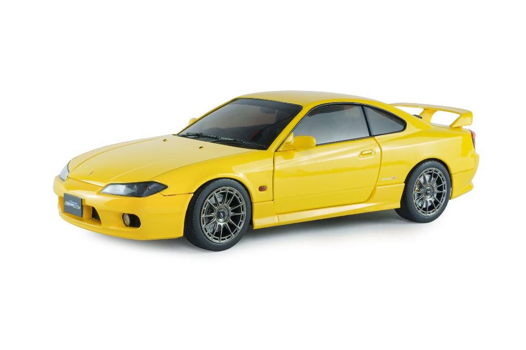 1:18 Nissan Silvia S15 Spec-R Aero - 1999 - Geel NIEUW!, Auto, Nieuw, Ophalen of Verzenden, .