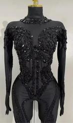 Nieuwe Nylon Catsuit met Pailletten - Maat M, Verzenden, Nieuw