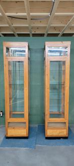 Unieke set Art Deco vitrinekasten 230Hx55BD, Antiek en Kunst, Ophalen