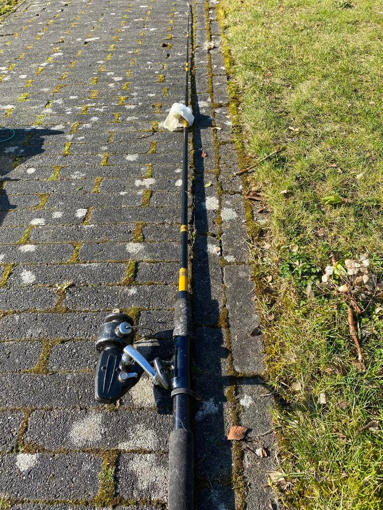 Werphengel met molen, Watersport en Boten, Hengelsport | Algemeen, Ophalen, Gebruikt, Werphengel