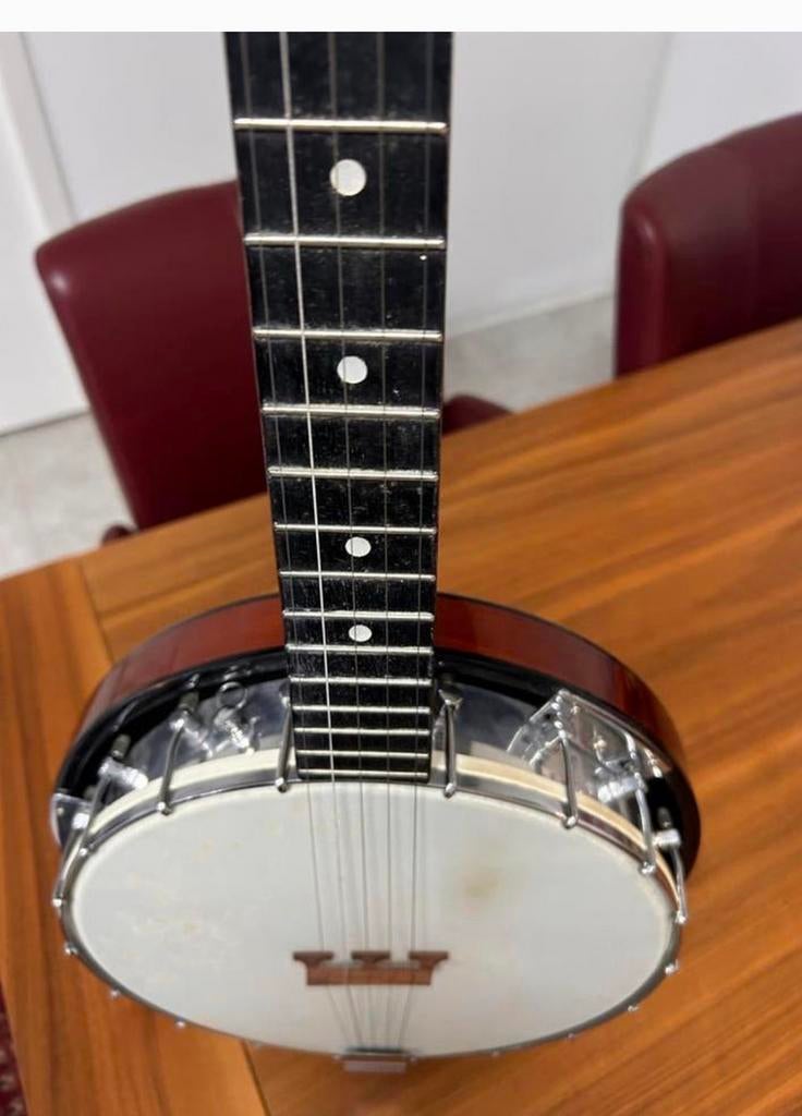 Zo goed als nieuwe Anjo 5-snarige banjo, Muziek en Instrumenten, Snaarinstrumenten | Banjo's, Ophalen of Verzenden, Zo goed als nieuw