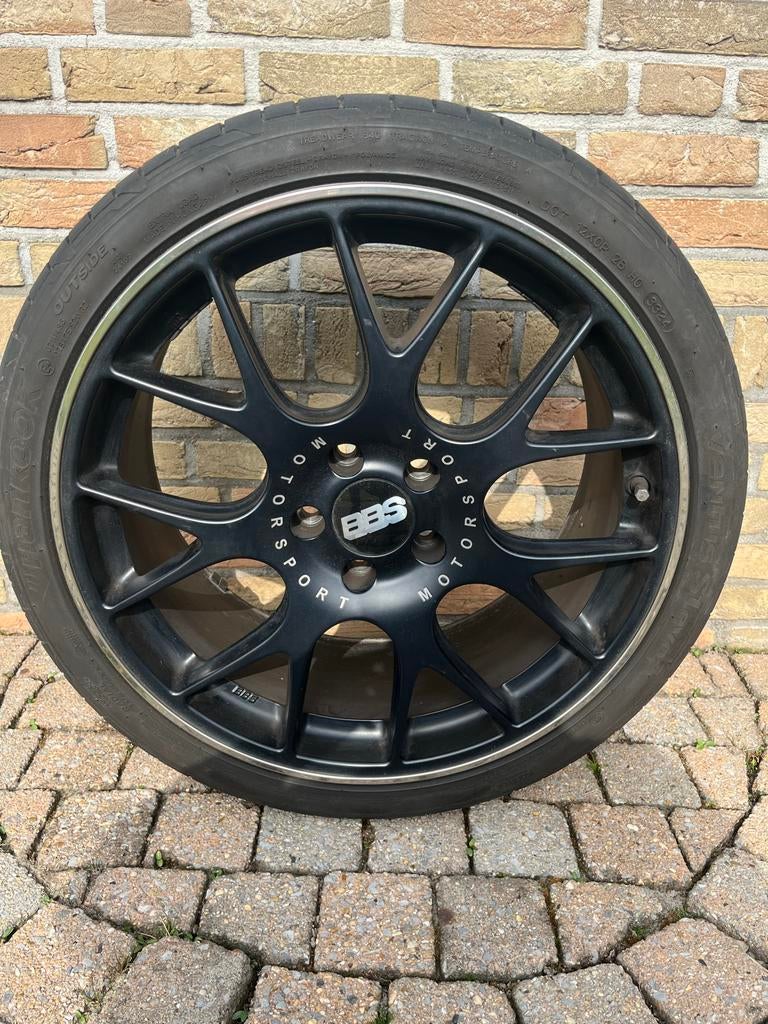 BBS CH-R Velgen Matt Black 19 inch met banden, Ophalen, Zo goed als nieuw