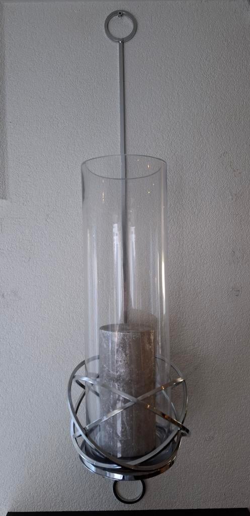 2 Mooie windlichten voor aan de wand, decoratie, Overige kleuren, Ophalen of Verzenden, Zo goed als nieuw, Metaal