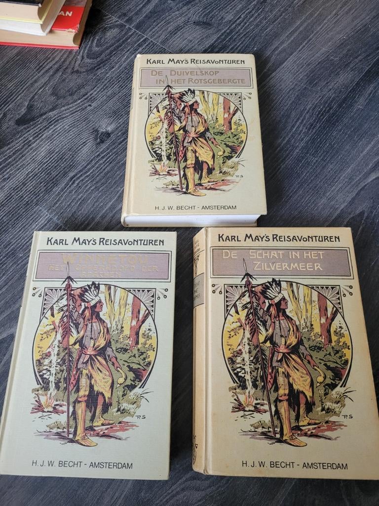 3 boeken - Karl May's reisavonturen, Antiek en Kunst, Ophalen of Verzenden