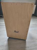 Pearl Cajon met hoes en soft bag., Ophalen, Gebruikt, Trommel