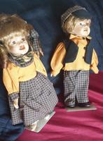 2 Porseleinen Poppen - Jongen en Meisje, Ophalen of Verzenden, Gebruikt, Overige typen