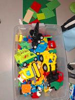 Grote bak duplo, wegwerkers, dieren, blokken, platen, poppen, Ophalen, Gebruikt, Duplo