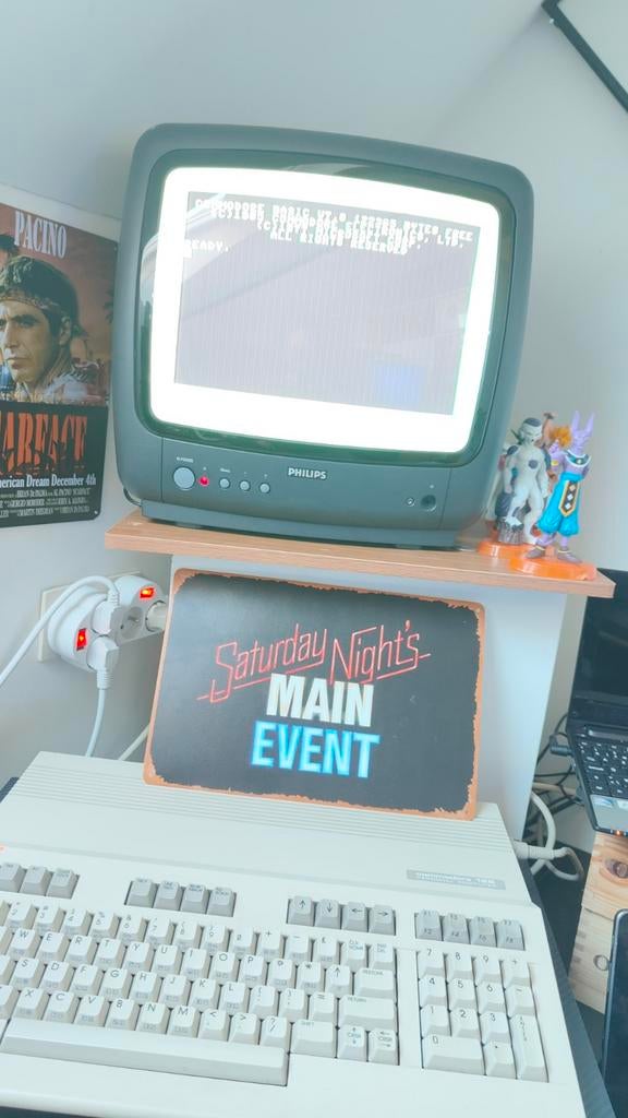 Commodore 128 met Philips crt tv. Originele doos., Ophalen of Verzenden, Commodore