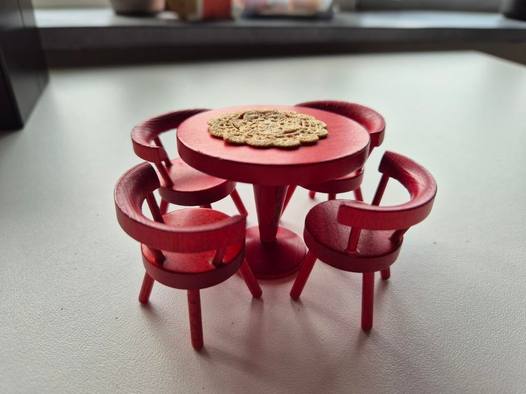 Eethoek hout 1:16, Verzamelen, Ophalen of Verzenden, Poppenhuis