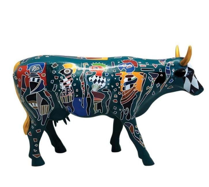 Nieuw Cow Parade koe Friends large gratis verzending., Antiek en Kunst, Kunst | Designobjecten, Ophalen of Verzenden