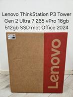 Nieuw: Lenovo ThinkStation P3 Tower Gen 2 ultra 7 265 16gb, EenvoudPc B.V., Lenovo ThinkStation P3 Tower Gen 2, Nieuw, Gaming