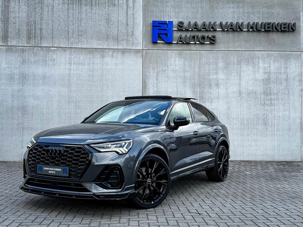 Audi Q3 Sportback 45TFSI e 245pk S-Tronic Competition S Edit, Gebruikt, Leder en Stof, Lane Keeping Assist, Hybride Elektrisch/Benzine