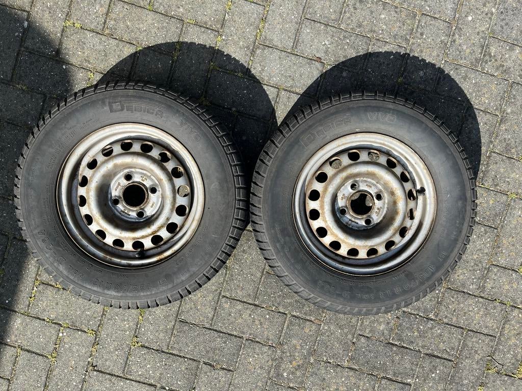 Aanhanger wielen Debica Vivo 185/70R13, Ophalen, Gebruikt