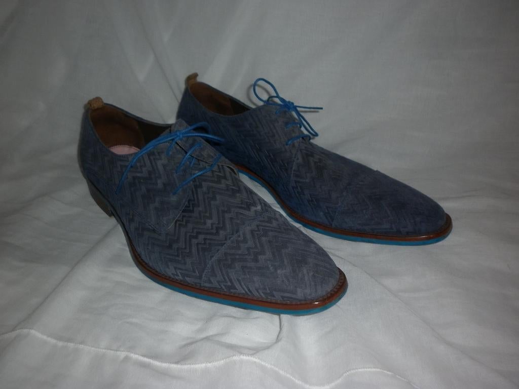 veterschoenen maat  46 merk :  Floris van Bommel, Kleding | Heren, Schoenen, Blauw, Floris van Bommel, Ophalen of Verzenden, Gedragen