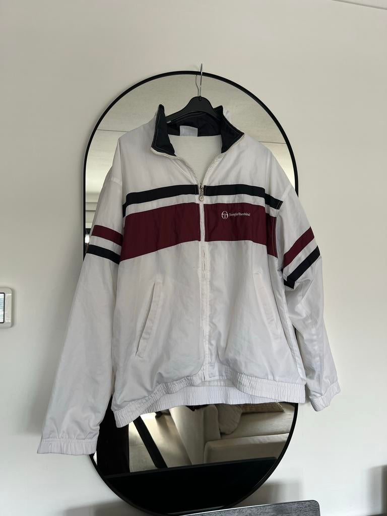 Sergio Tacchini Nylon Jack - Goede staat, Ophalen of Verzenden, Gedragen, Overige maten, Wit