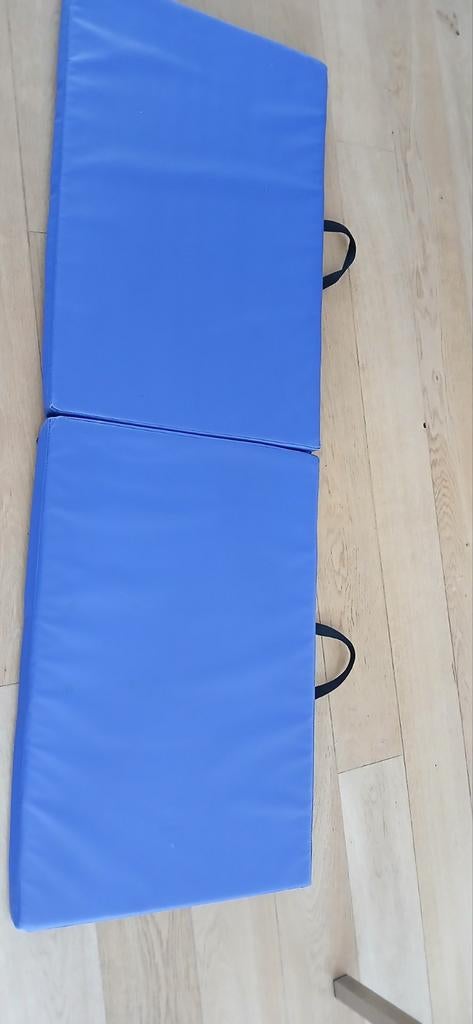 Blauwe turnmat, opvouwbaar, Sport en Fitness, Turnen, Ophalen