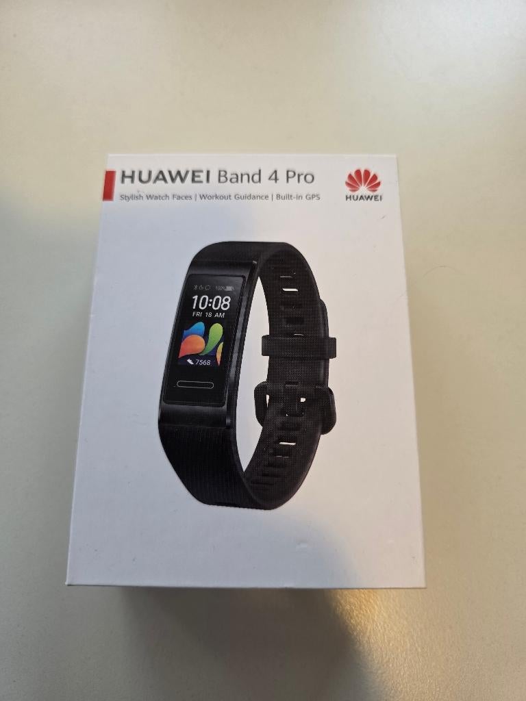 Huawei smartwatch Band 4 Pro met GPS, Gebruikt, Zwart, Ophalen of Verzenden, Huawei