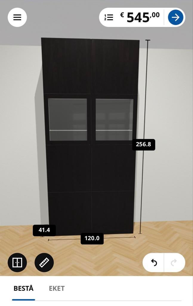 IKEA Besta kast zwart - Veel opbergruimte, Ophalen, Zo goed als nieuw