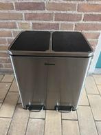 HOMRA BLINQ afvalscheiding prullenbak, Huis en Inrichting, Woonaccessoires | Prullenbakken, Ophalen, Zo goed als nieuw, Rvs