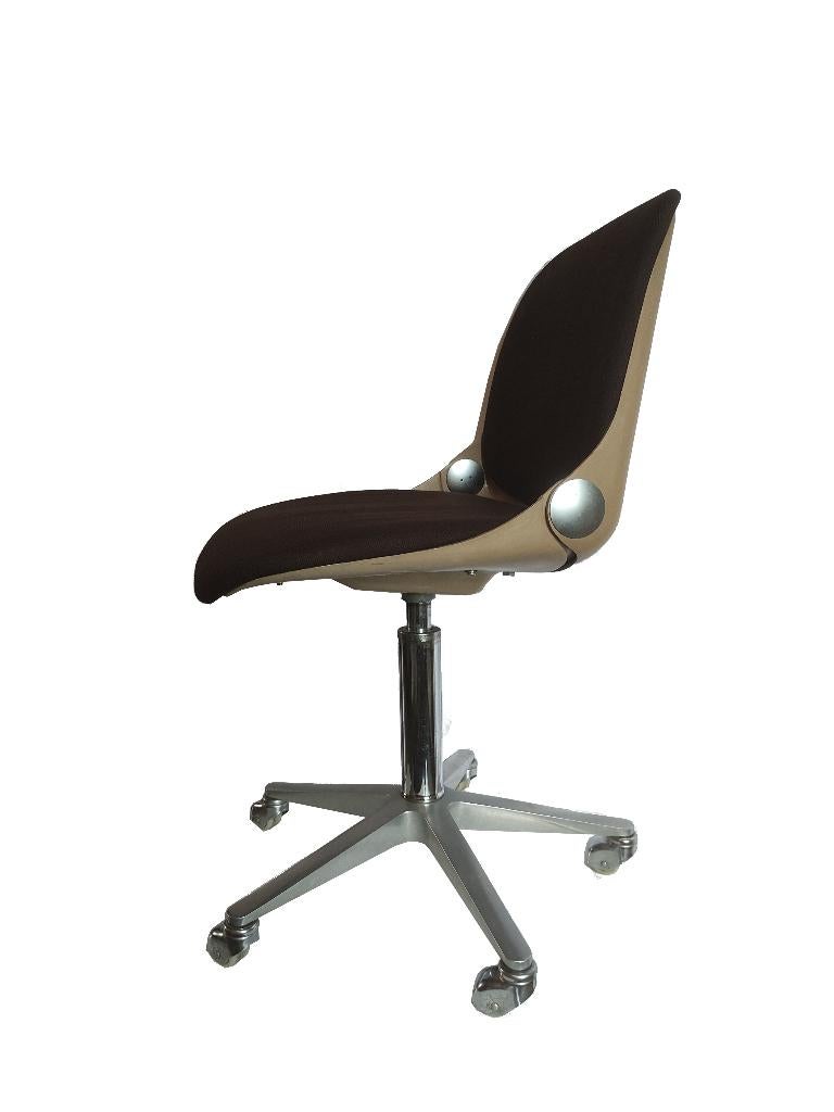 Schitterende vintage space age Wilhelm Ritz design stoel, Huis en Inrichting, Ophalen, Gebruikt, Bruin, Overige materialen