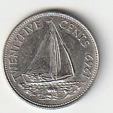 25   cent 1969   Bahamas. km. 6, Ophalen of Verzenden, Noord-Amerika, Losse munt