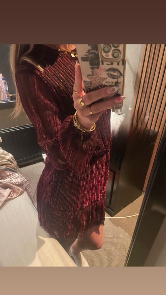 Shoeby Nicolette jurk, Kleding | Dames, Jurken, Zo goed als nieuw, Maat 34 (XS) of kleiner, Rood, Boven de knie, Ophalen of Verzenden