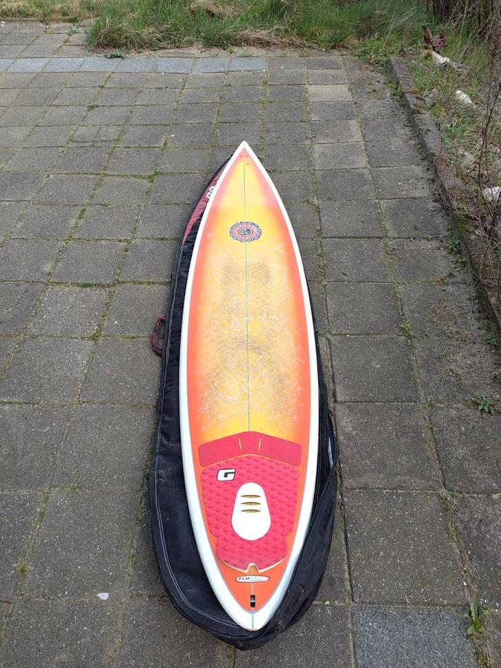 Step Up 7'0" Surfboard met Draagtas, Watersport en Boten, Golfsurfen, Gebruikt, Funboard, Met draagtas, Ophalen of Verzenden