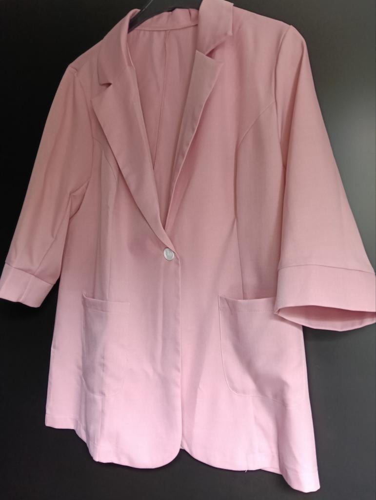 Licht roze blazer. Zo goed als nieuw, Ophalen of Verzenden, Zo goed als nieuw, Maat 42/44 (L), Roze