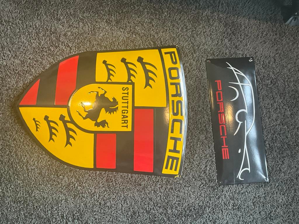 Porsche emblemen, Ophalen of Verzenden, Gebruikt