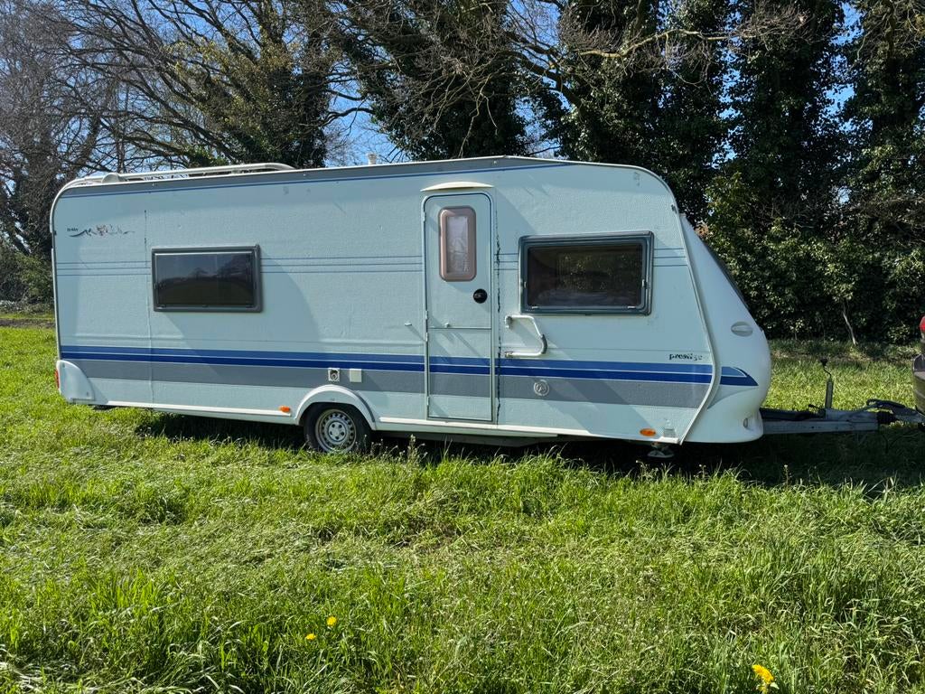 Hobby Prestige 590 ‼️, Caravans en Kamperen, Rondzit, Hobby, Koelkast, Bedrijf