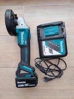 Makita DGA504 Slijptol 125mm 18V met Accu en Lader, Doe-het-zelf en Verbouw, Gereedschap | Slijpmachines, Ophalen of Verzenden