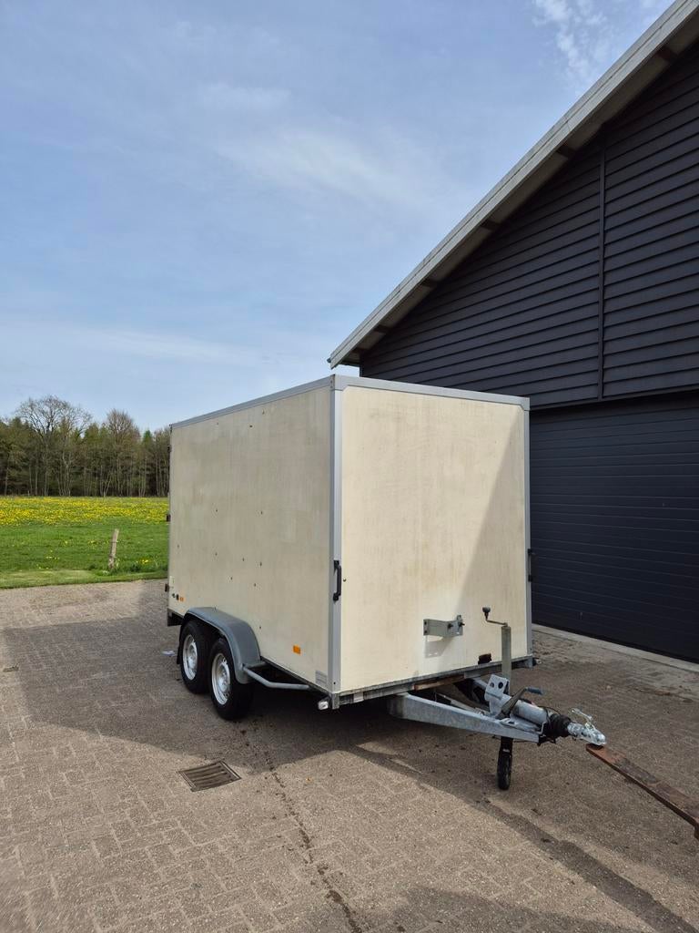 Gesloten aanhanger inclusief inrichting, Auto diversen, Aanhangers en Bagagewagens, Ophalen, Zo goed als nieuw