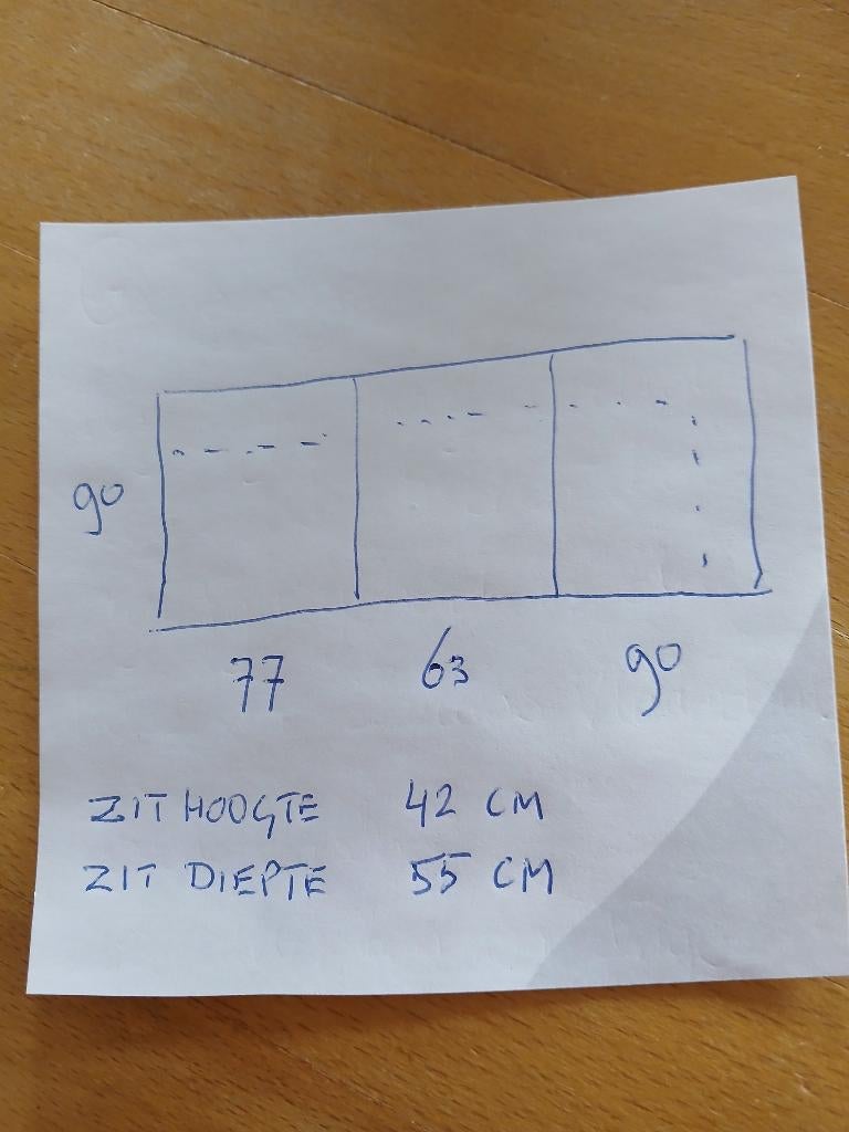 bankstel, Ophalen, Gebruikt, Hoekbank, Driepersoons