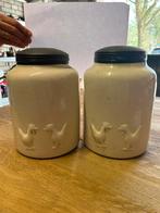 2 zware decoratieve potten, Antiek en Kunst, Ophalen