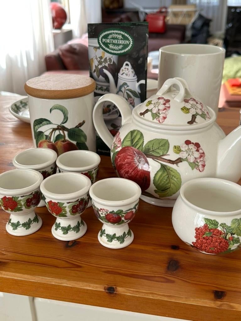 Portmeirion servies Pomona (assorti), Ophalen, Zo goed als nieuw, Overige stijlen, Porselein