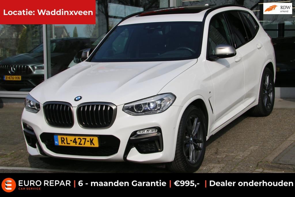 BMW X3 M40i xDrive High Executive DEALER OND.PANO NL-AUTO!, Automaat, Gebruikt, Euro 6, Wit