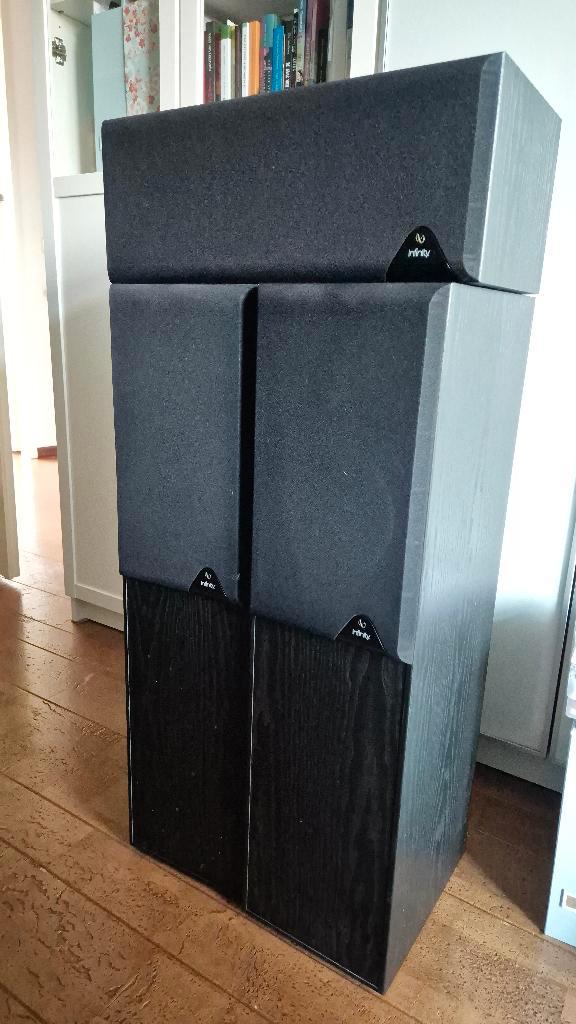 Infinity Reference 31mk2 en 100 mk2, Audio, Tv en Foto, Luidsprekers, Gebruikt, Front, Rear of Stereo speakers, 120 watt of meer