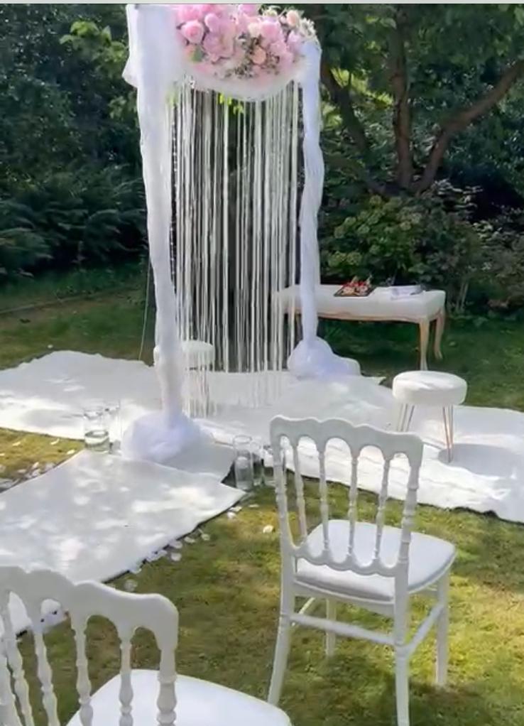 Nikaah Bruiloft Henna Backdrop Decoratie, Hobby en Vrije tijd, Feestartikelen | Verhuur, Zo goed als nieuw, Geboorte of Huwelijk