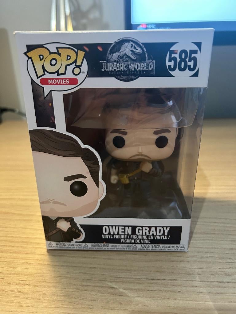 Funko Pop #585 Jurassic World Owen Grady, Ophalen of Verzenden, Zo goed als nieuw
