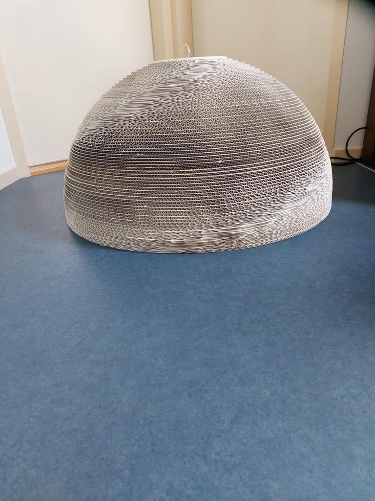 Creatieve Salontafellamp - Karton Design Ø80cm, Ophalen, Gebruikt, Overige materialen, Minder dan 50 cm
